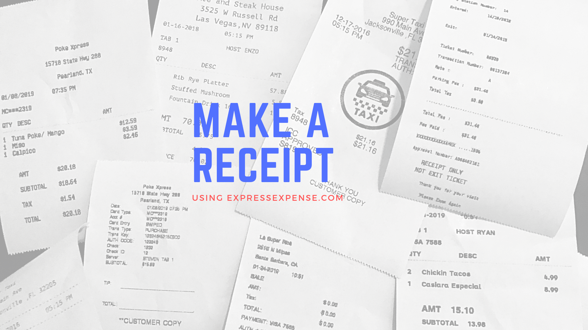 How to Make a Receipt Using ExpressExpense Receipt Maker ...