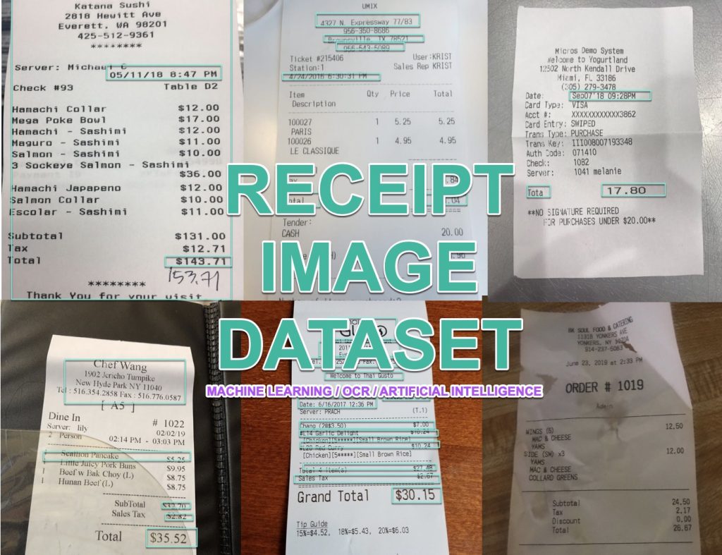 FREE Receipt Images OCR / Machine Learning Dataset ExpressExpense