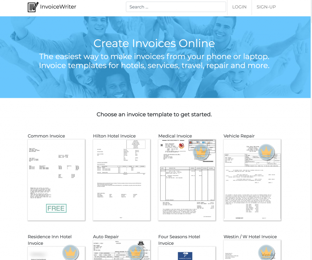 InvoiceWriter - Make-invoice-web