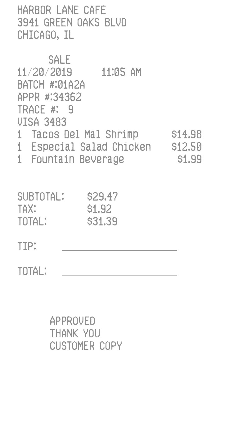 Itemized Receipt Maker