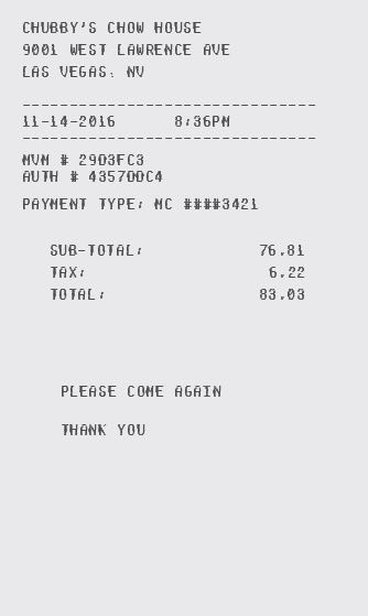 cab receipt