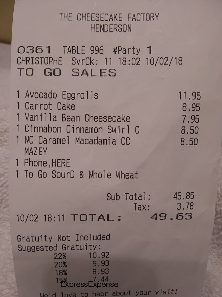 receipt for one pricing looks the same as i remember
