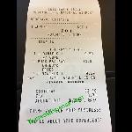 Receipt Picture Of Chicago Cubs Bar And Grill Chicago Tripadvisor