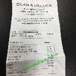 Breakfast Receipt Picture Of Dean Deluca New York City