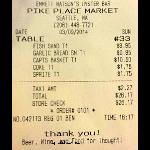 Receipt Emmett Watson S Oyster Bar Seattle Photo By Richm 