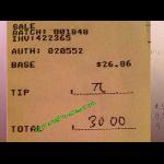 16 Crazy Restaurant Receipts