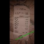 Receipt Showing Overcharge Picture Of La Casita Salina Salina