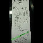 La Baguette Ocean Drive Receipt Picture Of La Baguette Miami