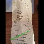 Receipt Of Our Rubbish Meal Picture Of Frankie Benny S New York