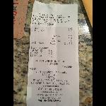 Bud Light Draft Receipt 