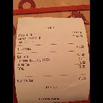 Drink Receipt With A Mandatory 20 Gratuity Added When The Price Was