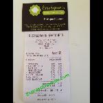 Receipt For Dinner For Two At Enrique S Restaurant Dona Lola