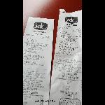 My Original Counter Receipt Next To The One That Came With My Food