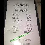 Receipt Picture Of La Baguette Miami Beach Tripadvisor