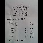 My Receipt For The 3 Tacos 