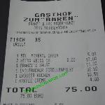 The Bill Remained Pleasantly Moderate Picture Of Restaurant Zum