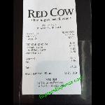 Receipt Showing 37 39 For Two Burgers At Lunch Picture Of Red Cow