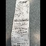 Subway Receipt Today 