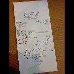 Someone Wrote Nojustice Notip On A Restaurant Receipt In Florida