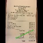 Receipt Picture Of Bombay Blues Restaurant Frigate Bay Tripadvisor