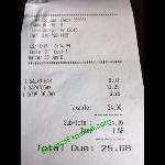 The Receipt Picture Of Log Jam Restaurant Lake George Tripadvisor