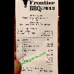 Our Bill Just For Perspective Picture Of Frontier Bbq
