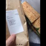 Multigrain On Receipt And White Bread Sandwich 