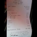 Dinner Receipt 