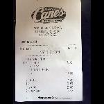 Lunch Receipt 