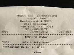 Papa John S Pizza Shop Accused Of Racial Slur On Receipt Harlem