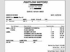 Mike's Towing receipt