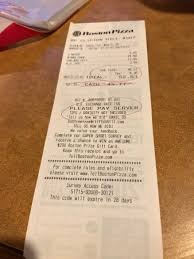 The Bill Don T Forget To Pay The Server Picture Of Boston Pizza