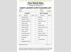 Freve Drycleaning receipt