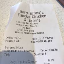 Mary Brown S Famous Chicken Taters Chicken Wings 100 102 6th