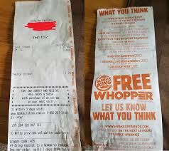 My Qdoba Receipt Printed On Burger King Paper Mildlyinteresting